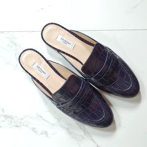 LK Bennett | Navy Illana Navy Mules